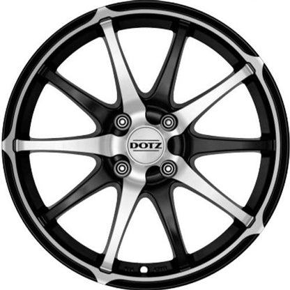 Dotz Shuriken black polished front Alufelge 7x16 Zoll ET38 LK 4x100 ML60.1 – Bild 2