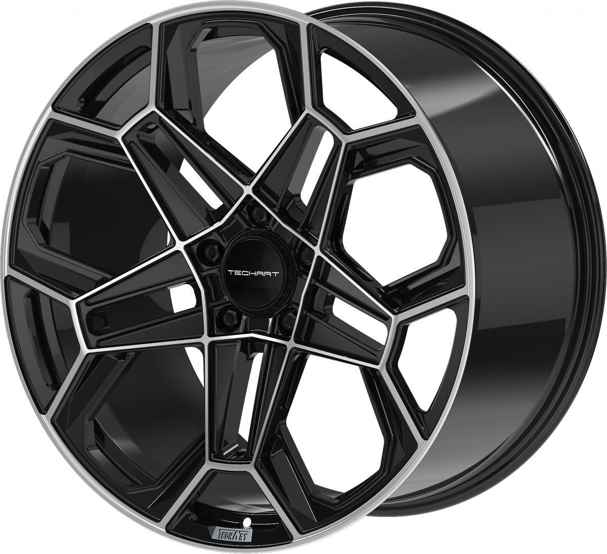 Proline Techart Daytona II black polished Alufelge 10x22 Zoll ET40 LK 5x130 ML71.5 – Bild 8