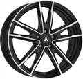 Akoni AK08 black polished Alufelge 8x19 Zoll ET44 LK 5x112 ML66.6