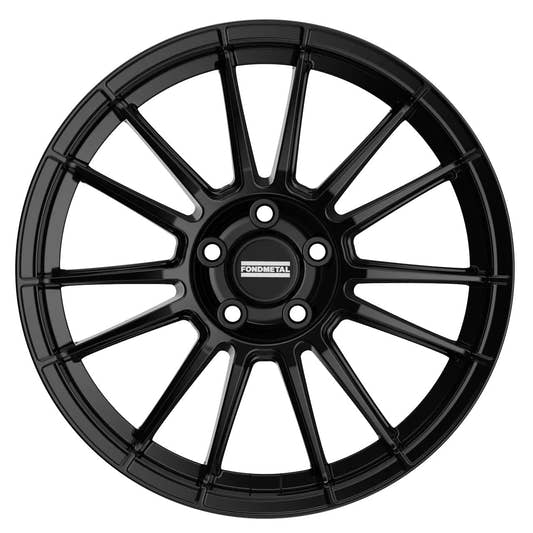 Fondmetal 9RR glossy black Alufelge 7x18 Zoll ET54 LK 5x112 ML66.5