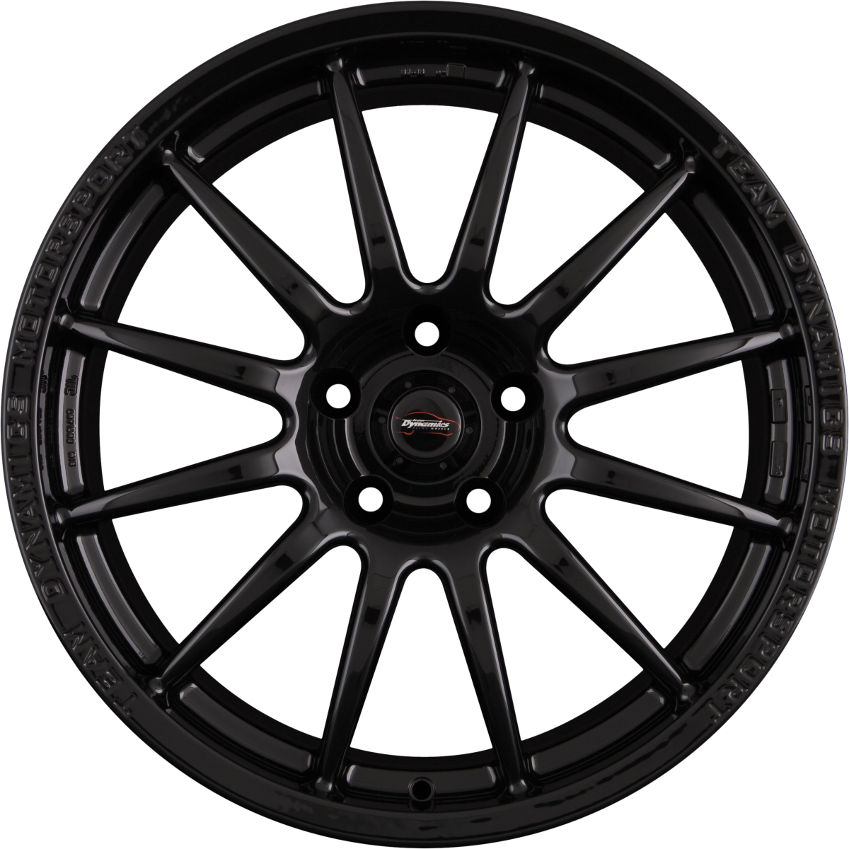 Team Dynamics Pro Race 1.2 Gloss-Black Alufelge 8x18 Zoll ET40 LK 5x112 ML73.1