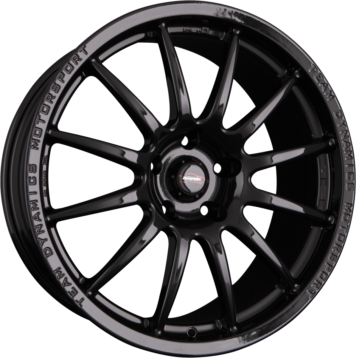 Team Dynamics Pro Race 1.2 Gloss-Black Alufelge 8x18 Zoll ET40 LK 5x112 ML73.1 – Bild 2