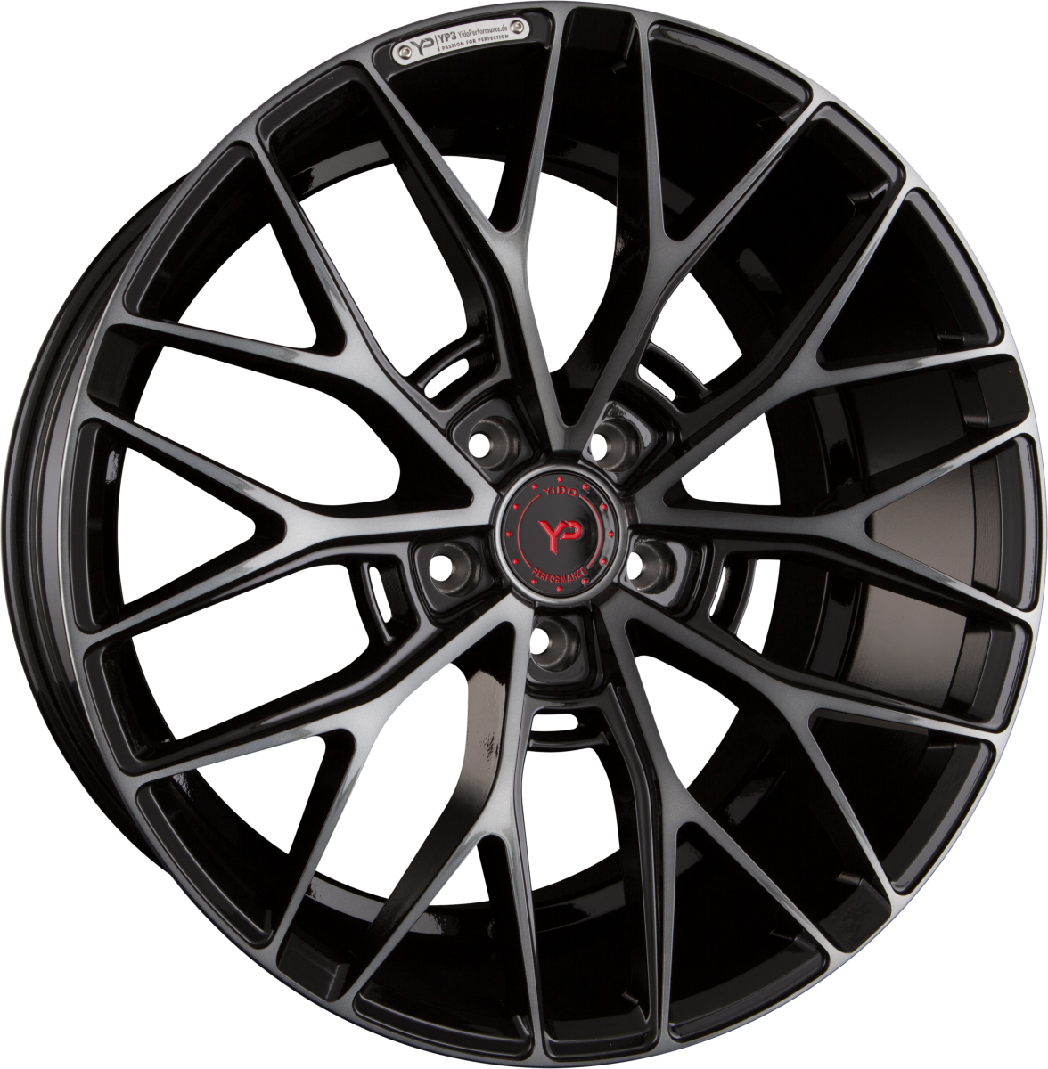 Yido Performance YP3 Gloss Black Tint Alufelge 9.5x19 Zoll ET45 LK 5x112 ML66.6 – Bild 2