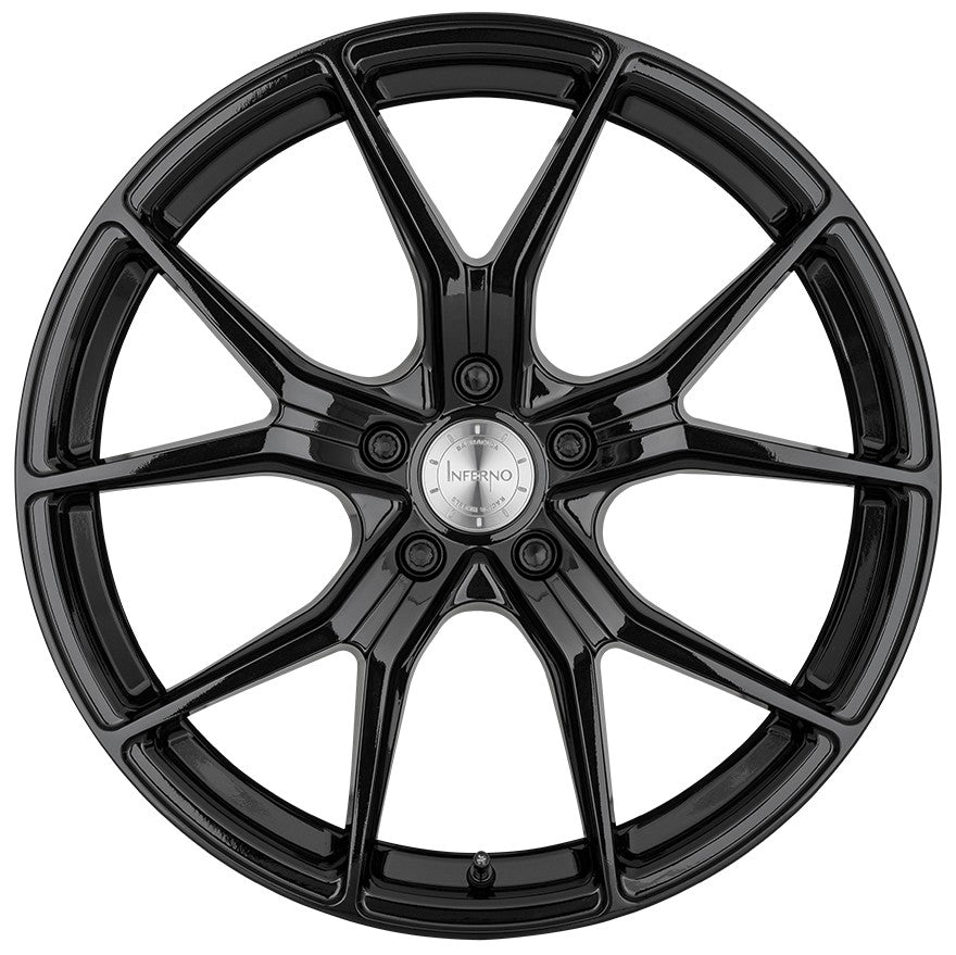 Barracuda Inferno glossy black Alufelge 8.5x19 Zoll ET45 LK 5x112 ML73.1 – Bild 2