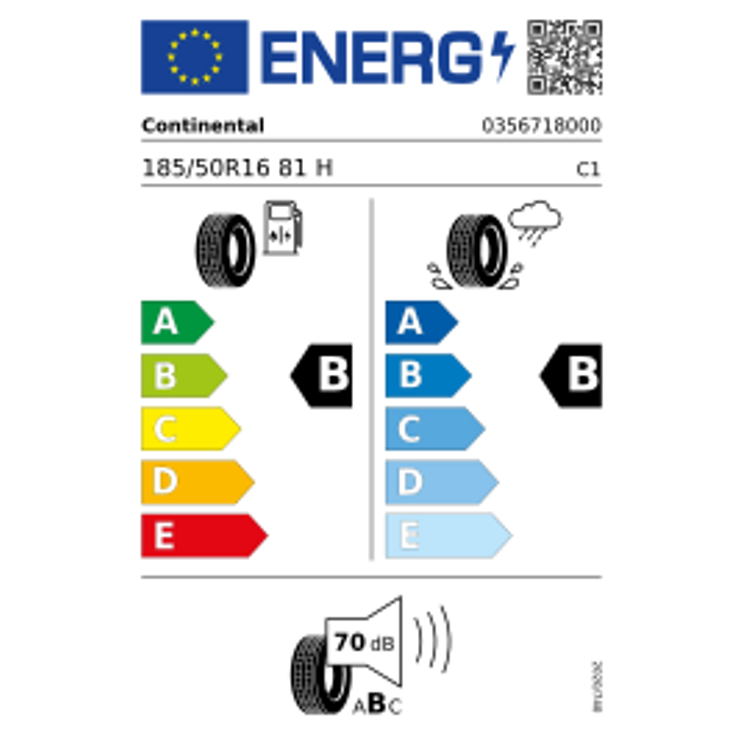 Continental Ecocontact 5 DOT21 185/50 R16 81H Sommer DOT 2021 – Bild 3