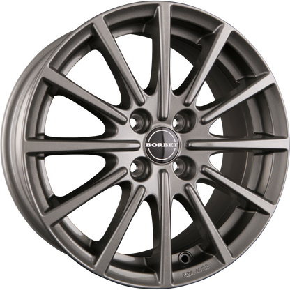Borbet BL4 Metal Grey Alufelge 7x17 Zoll ET40 LK 4x100 ML64.1 – Bild 2
