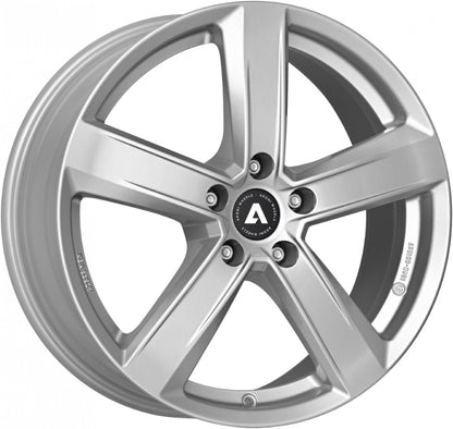 Akoni AK05 silver Alufelge 6.5x17 Zoll ET48 LK 5x100 ML57.1
