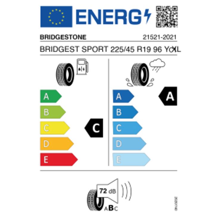 Bridgestone Potenza Sport 225/45 R19 96Y Sommer DOT 2021 – Bild 2