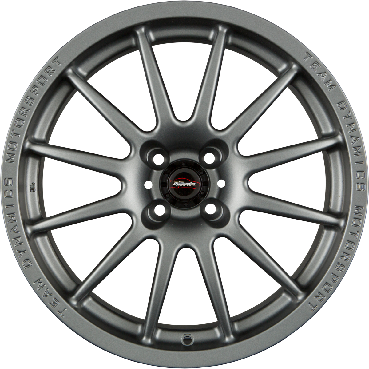 Team Dynamics Pro Race 1.2 Matt Graphite - Mattanthrazit Alufelge 7x17 Zoll ET25 LK 4x98 ML73.1