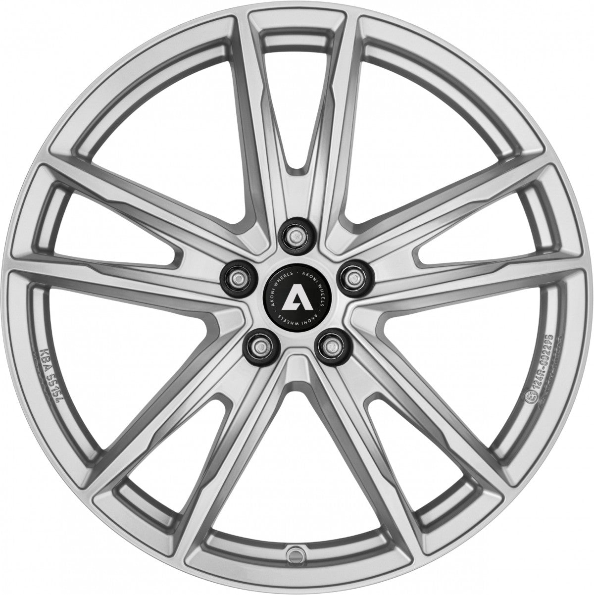 Akoni AK08 silver Alufelge 6x16 Zoll ET35 LK 5x100 ML57.1 – Bild 2