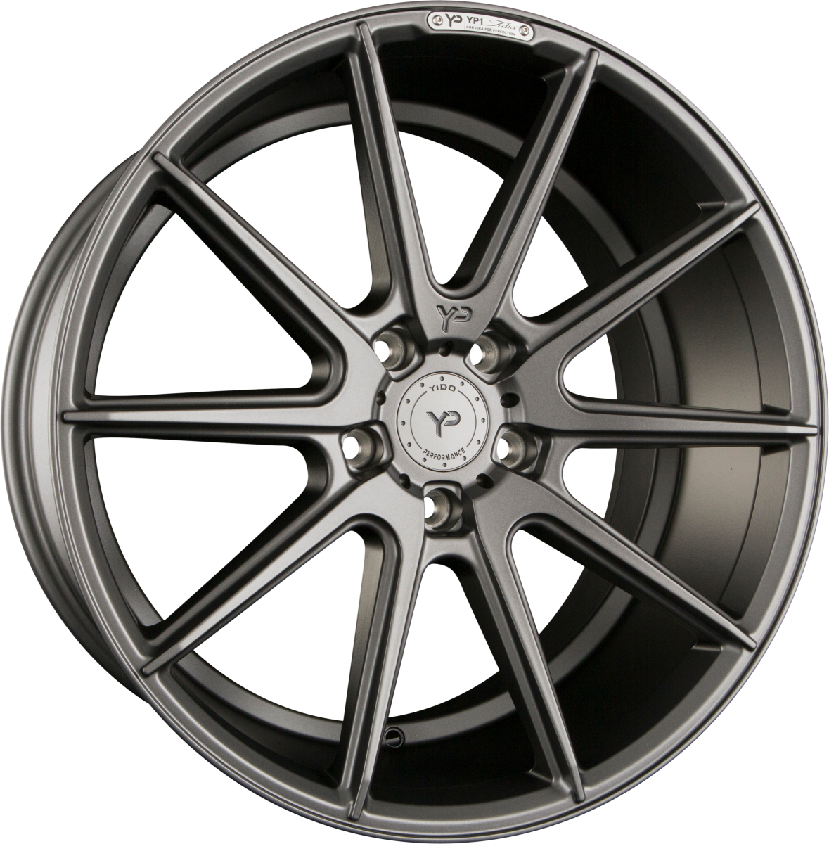 Yido Performance YP1 Talia Matt Gunmetal Alufelge 10x20 Zoll ET45 LK 5x120 ML72.6 – Bild 2