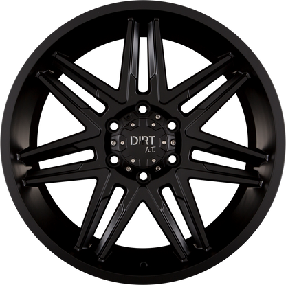 Dirt A.T. D62 Flat Black Alufelge 9x17 Zoll ET25 LK 6x114.3 ML66.1