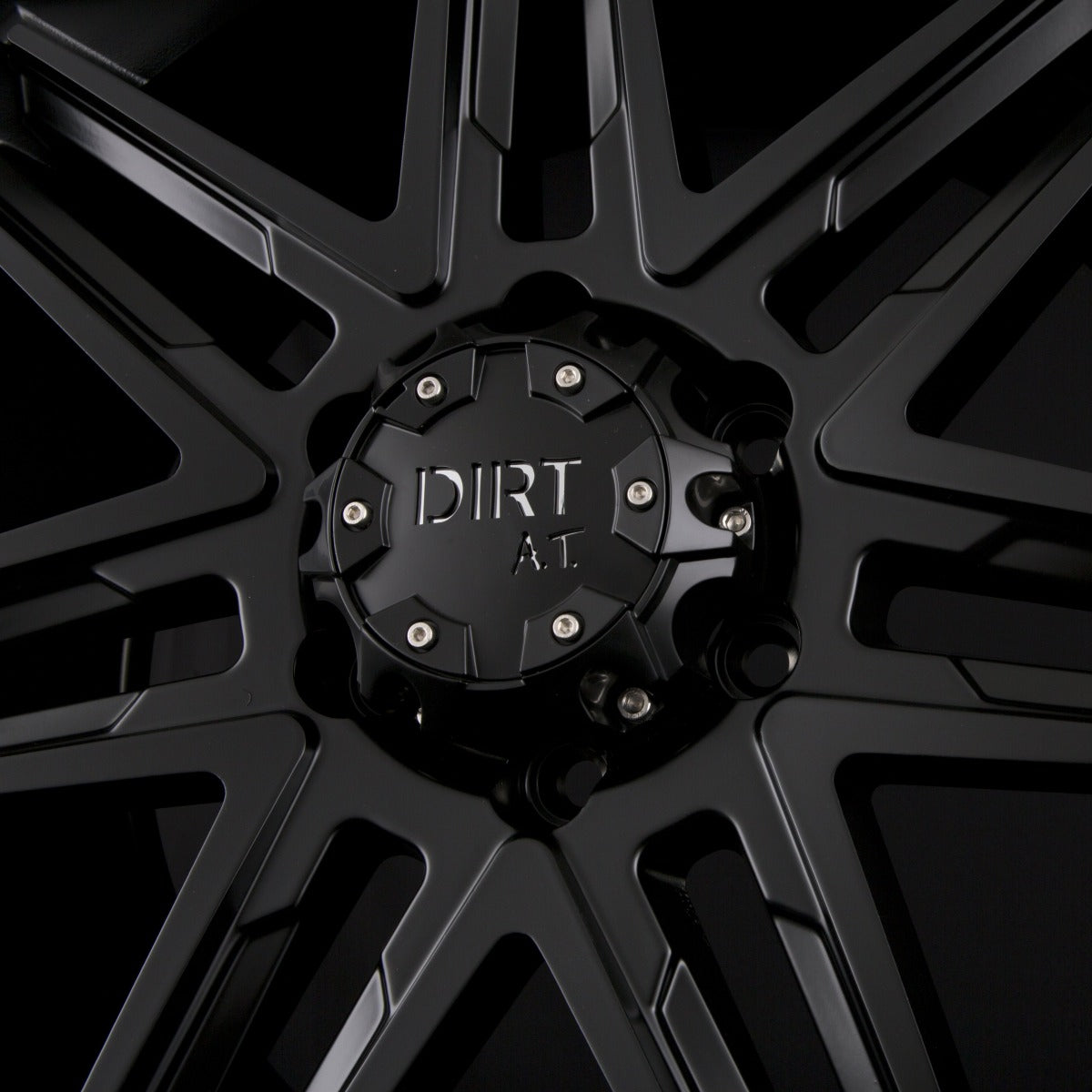 Dirt A.T. D62 Flat Black Alufelge 9x17 Zoll ET25 LK 6x114.3 ML66.1 – Bild 4