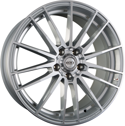 Dotz Fast Fifteen BLAZE Silver Polished Lip Alufelge 8.5x20 Zoll ET40 LK 5x108 ML70.1 – Bild 2