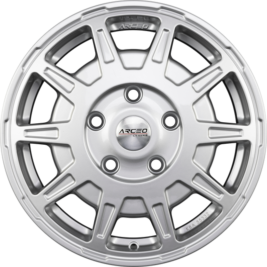 Arceo Wheels LT-01 Silver Alufelge 6.5x16 Zoll ET62 LK 6x130 ML84.1