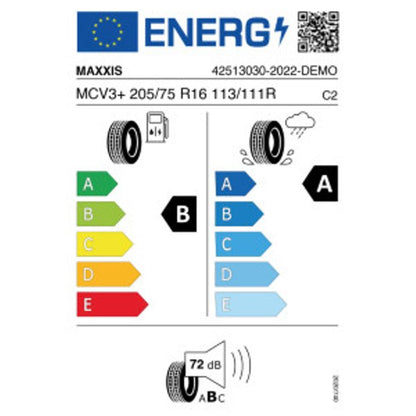 Maxxis Vansmart MCV3+ 205/75 R16 113/111R Sommer DOT 2022 – Bild 2