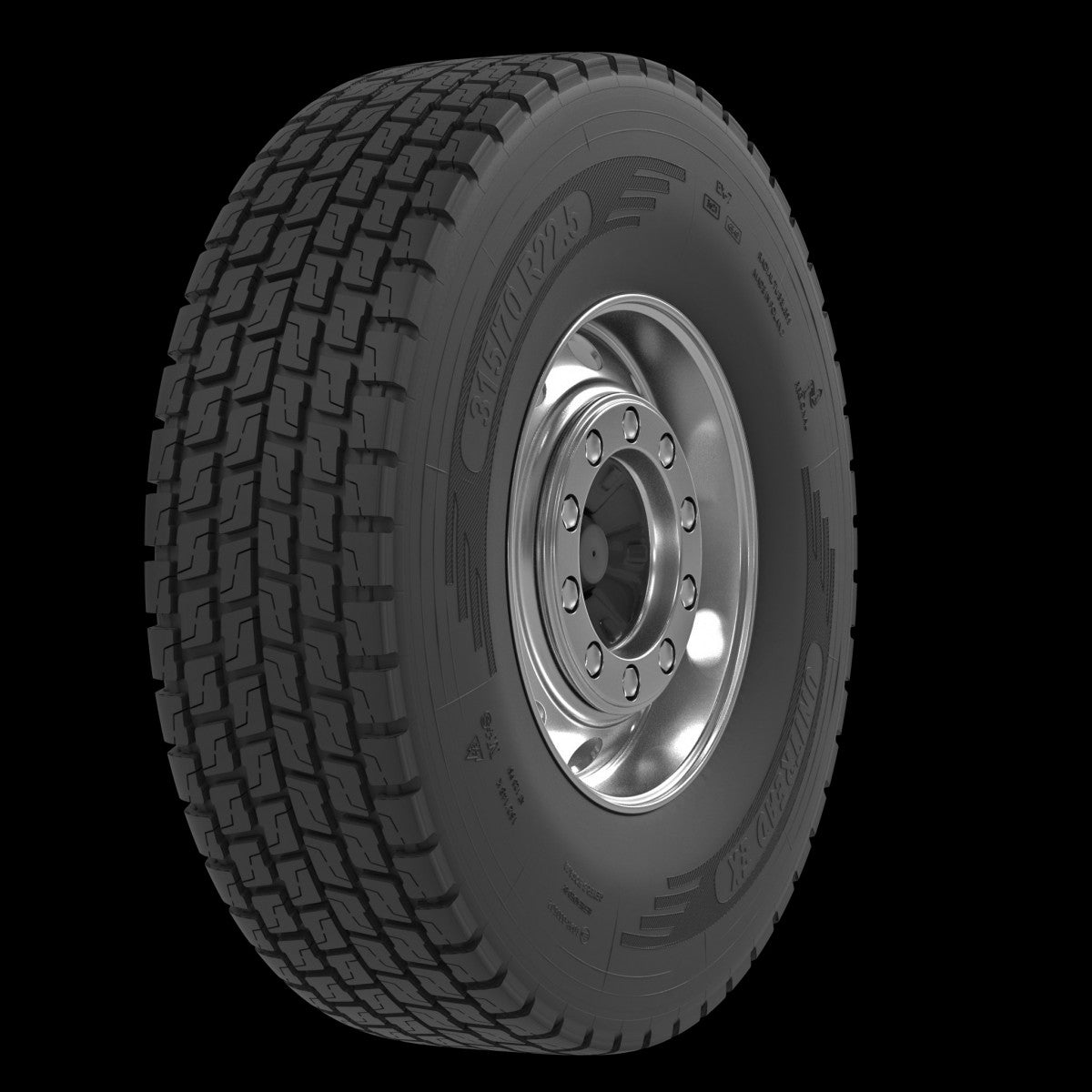 Sämm EX-7 M+S 3PMSF incl. FV-KK (heißrunderneuert) 1.RE 315/80 R22.5 Ganzjahr runderneuert