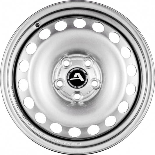 Alcar 4055 silber (inkl. Nabenkappe) Stahlfelge 5.5x15 Zoll ET40 LK 5x100 ML57.1 – Bild 2
