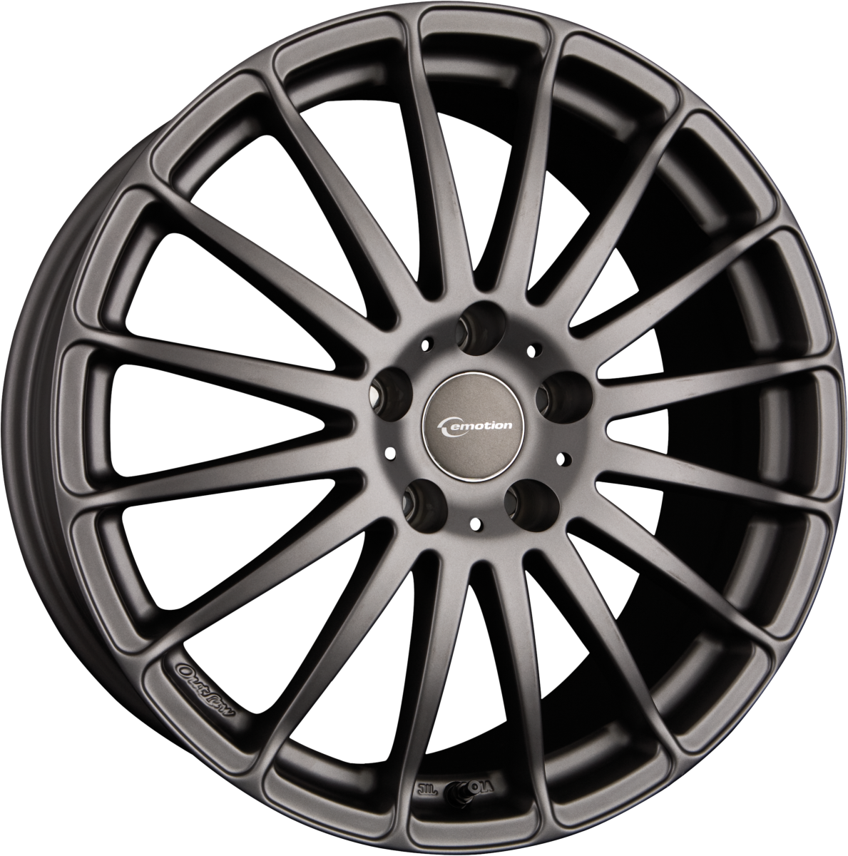 Emotion Wheels Racing Gun metal Alufelge 7.5x18 Zoll ET45 LK 5x108 ML70.1 – Bild 2