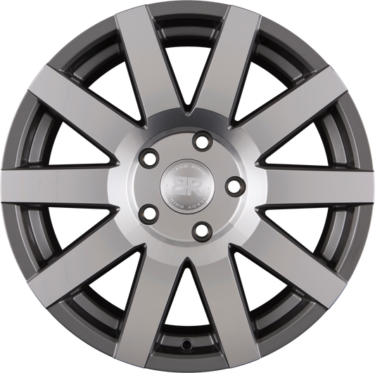 Black Rhino Journey Gloss Gunmetal Mirror Cut Face Alufelge 8x18 Zoll ET48 LK 5x130 ML84.1
