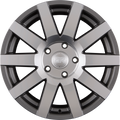 Black Rhino Journey Gloss Gunmetal Mirror Cut Face Alufelge 8x18 Zoll ET48 LK 5x130 ML84.1