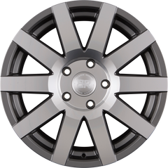 Black Rhino Journey Gloss Gunmetal Mirror Cut Face Alufelge 8x18 Zoll ET48 LK 5x130 ML84.1