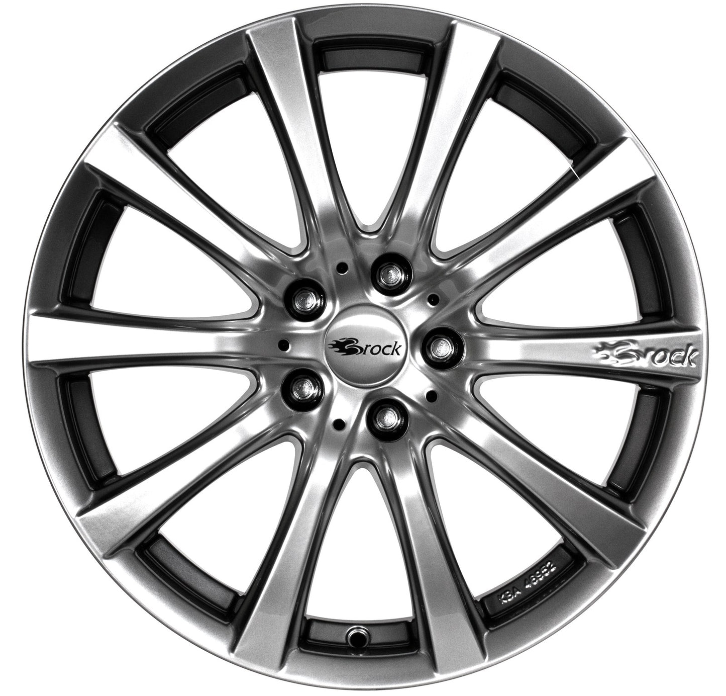 Brock / RC B21 Chromsilber (CSS) Alufelge 9x20 Zoll ET36 LK 5x114.3 ML72.6