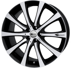 Brock / RC B21 Schwarz Matt Voll Poliert (SMVP) Alufelge 8x18 Zoll ET35 LK 5x100 ML63.4
