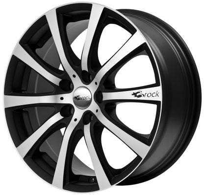 Brock / RC B21 Schwarz Matt Voll Poliert (SMVP) Alufelge 7x16 Zoll ET42 LK 4x108 ML63.4 – Bild 2