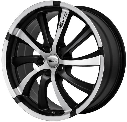 Brock / RC B23 Schwarz Matt Voll Poliert (SMVP) Alufelge 8x17 Zoll ET35 LK 5x100 ML63.4 – Bild 2