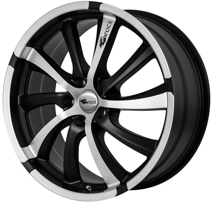 Brock / RC B23 Schwarz Matt Voll Poliert (SMVP) Alufelge 8x17 Zoll ET35 LK 5x100 ML63.4 – Bild 2