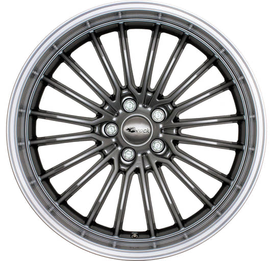 Brock / RC B24-GP Chromsilber Horn Poliert (CSSHP) Alufelge 10.5x20 Zoll ET35 LK 5x112 ML66.6