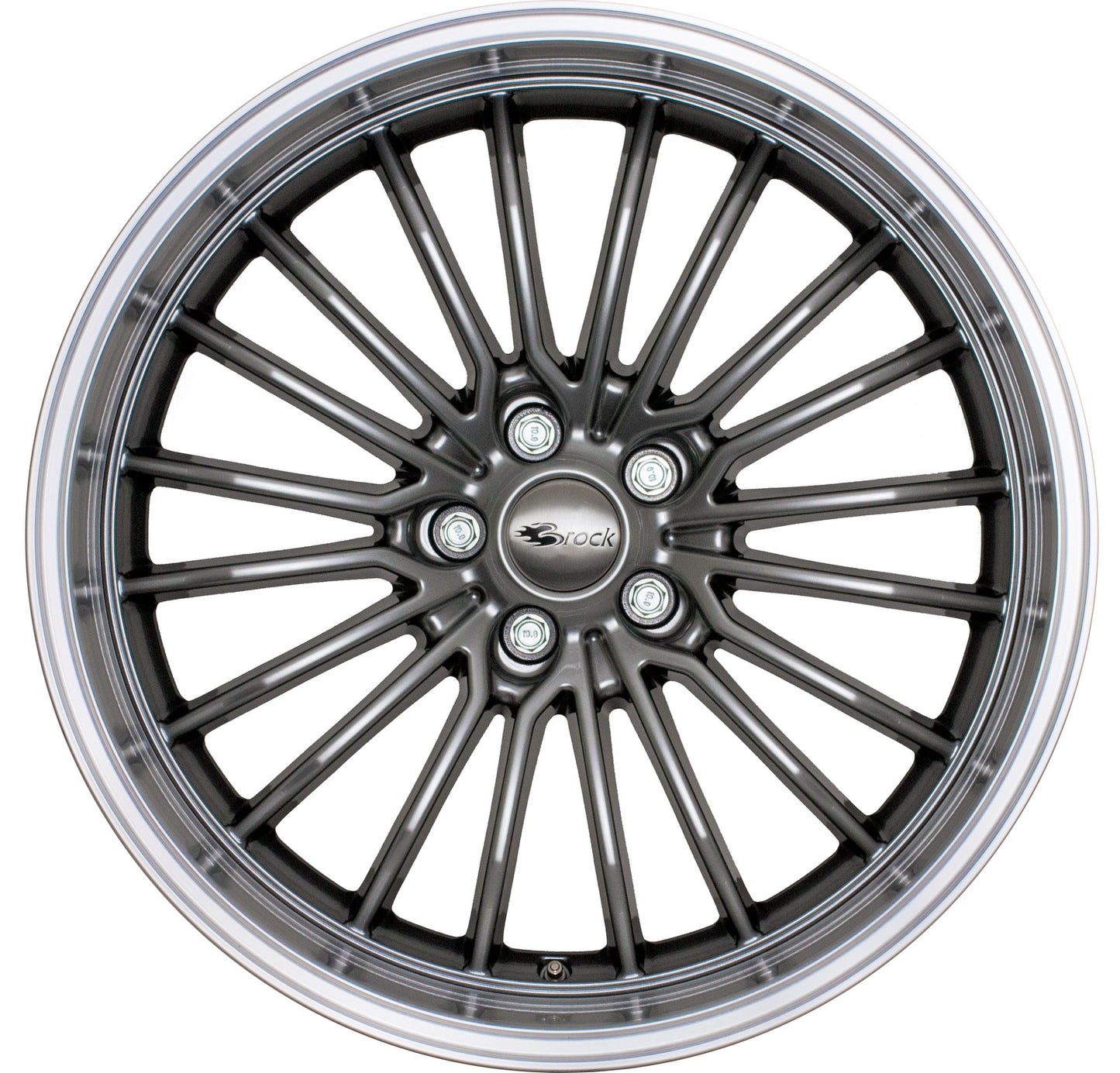 Brock / RC B24-GP Chromsilber Horn Poliert (CSSHP) Alufelge 10.5x20 Zoll ET35 LK 5x112 ML66.6