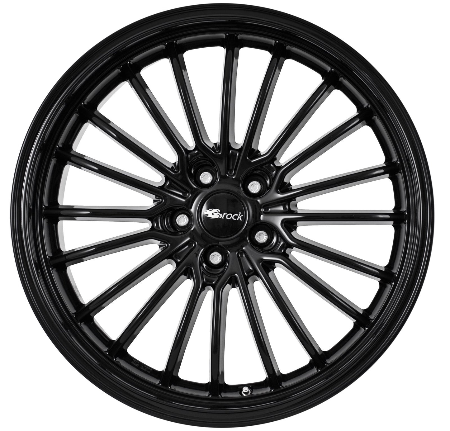 Brock / RC B24-GP Schwarz Glanz (SG) Alufelge 10.5x20 Zoll ET45 LK 5x130 ML71.6
