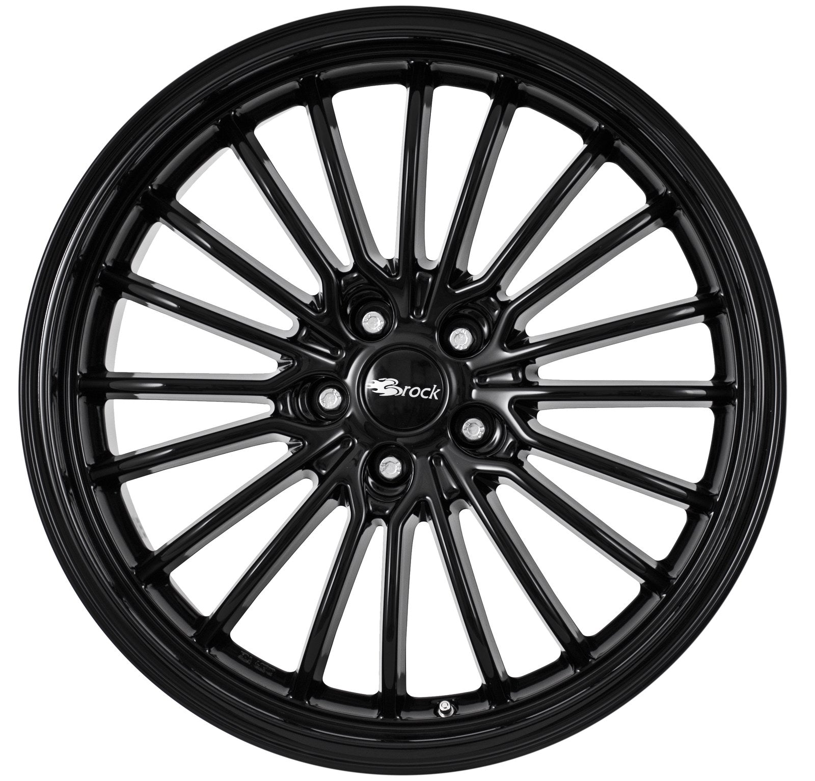 Brock / RC B24-GP Schwarz Glanz (SG) Alufelge 10.5x20 Zoll ET45 LK 5x130 ML71.6