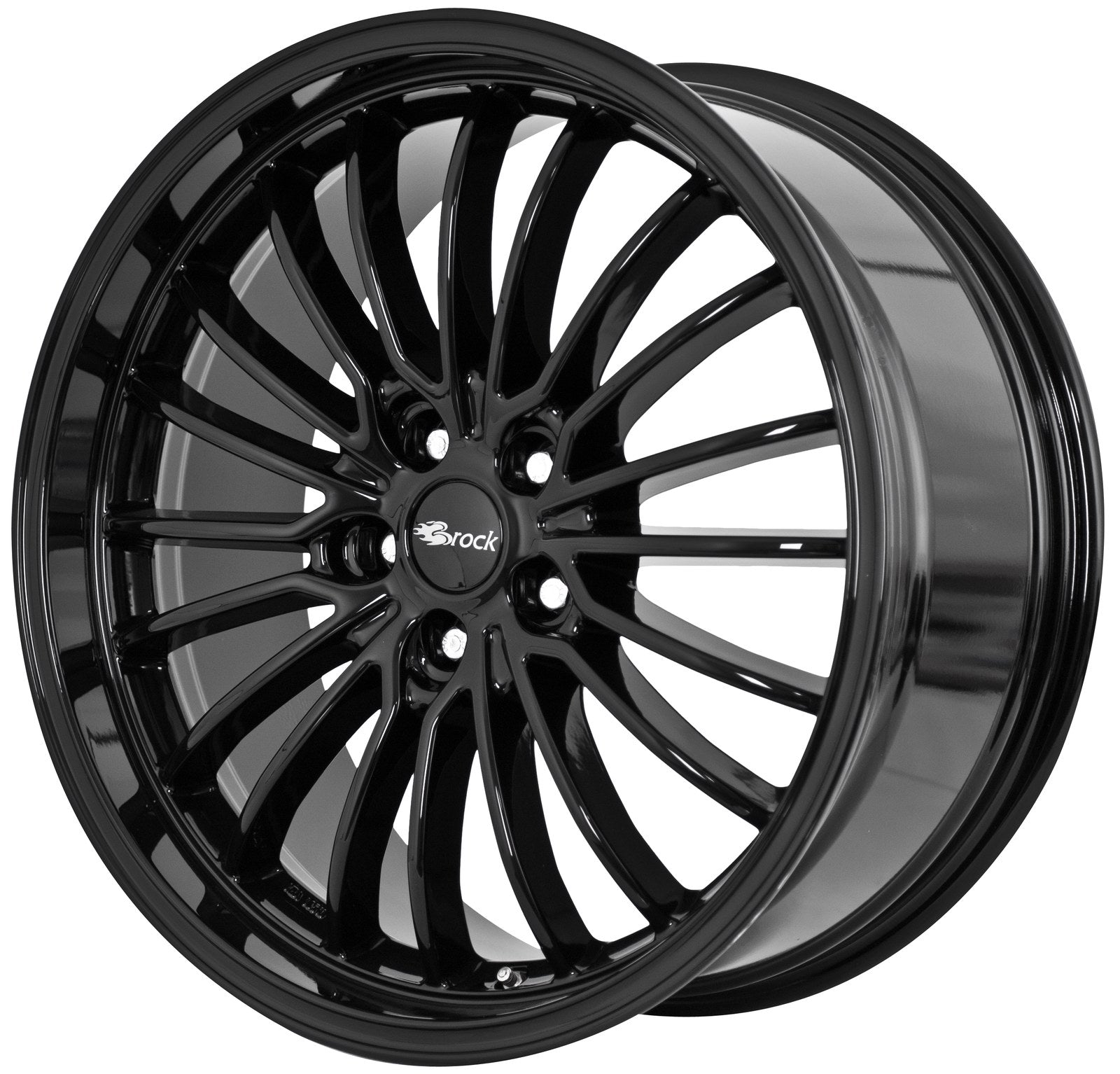 Brock / RC B24-GP Schwarz Glanz (SG) Alufelge 10.5x20 Zoll ET45 LK 5x130 ML71.6 – Bild 2