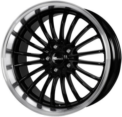 Brock / RC B24-GP Schwarz Glanz Horn Poliert (SGHP) Alufelge 8.5x19 Zoll ET35 LK 5x120 ML72.6 – Bild 2