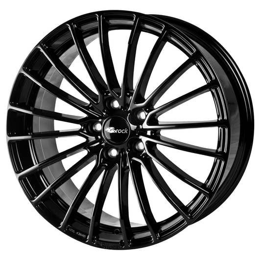 Brock / RC B24 Schwarz Glanz (SG) Alufelge 7.5x16 Zoll ET38 LK 5x110 ML65.1 – Bild 2