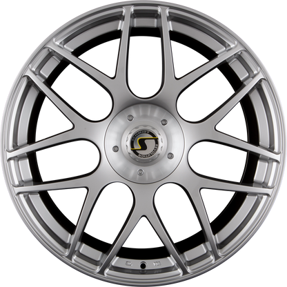 Schmidt REVOLUTION Gambit Highgloss Silber mit Centerlock Deckel Alufelge 9x21 Zoll ET25 LK 5x120 ML72.5