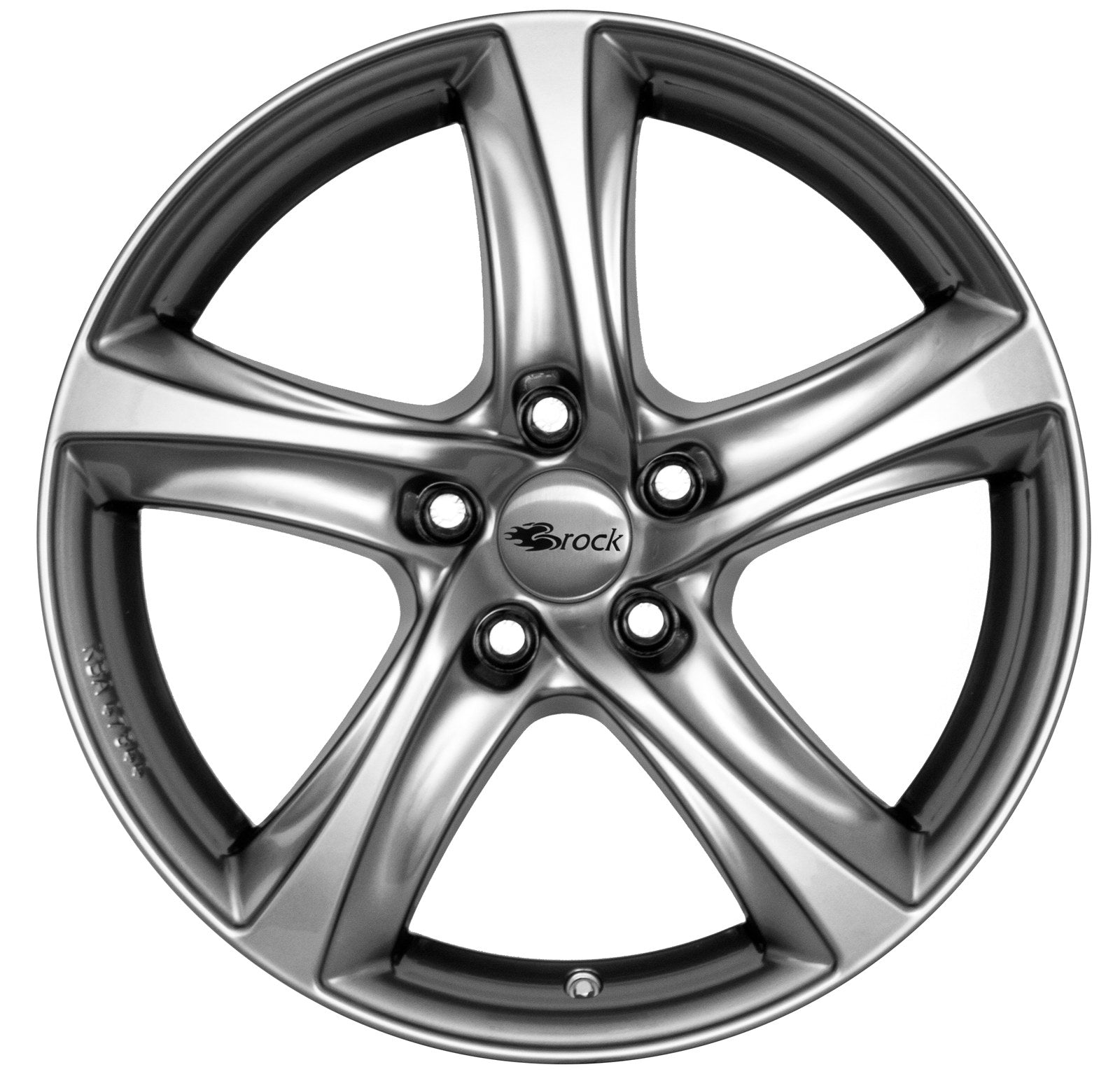 Brock / RC B25 Chromsilber (CSS) Alufelge 6.5x15 Zoll ET38 LK 5x110 ML65.1