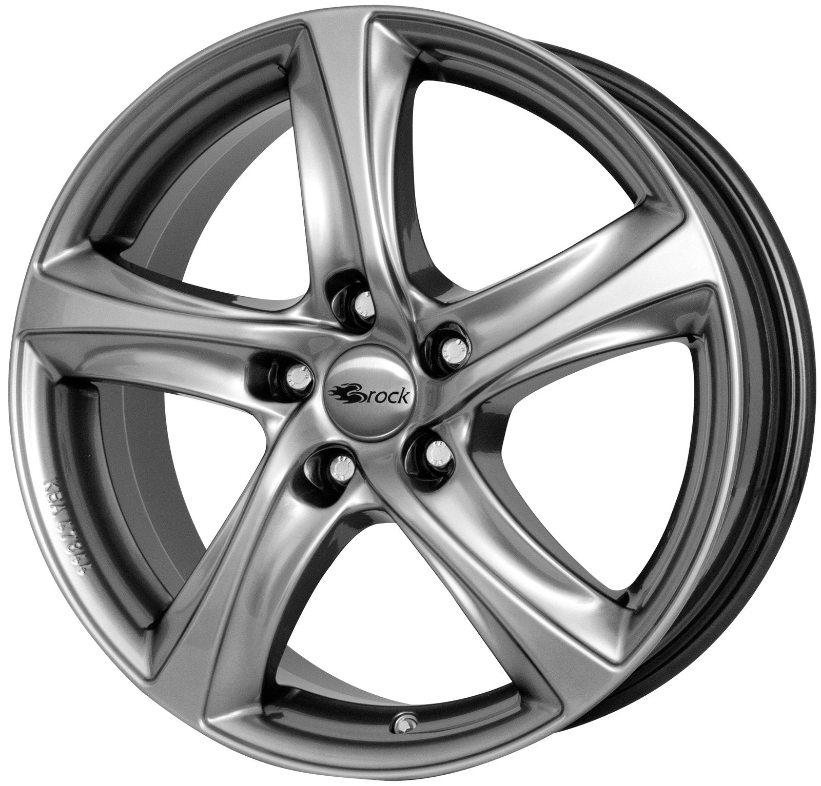 Brock / RC B25 Chromsilber (CSS) Alufelge 6.5x15 Zoll ET38 LK 5x110 ML65.1 – Bild 2