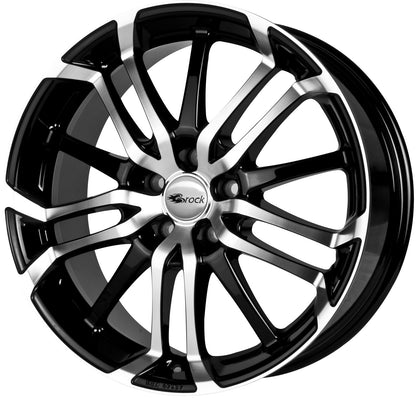Brock / RC B26 Schwarz Glanz Voll Poliert (SGVP) Alufelge 7.5x17 Zoll ET38 LK 5x114.3 ML72.6 – Bild 2