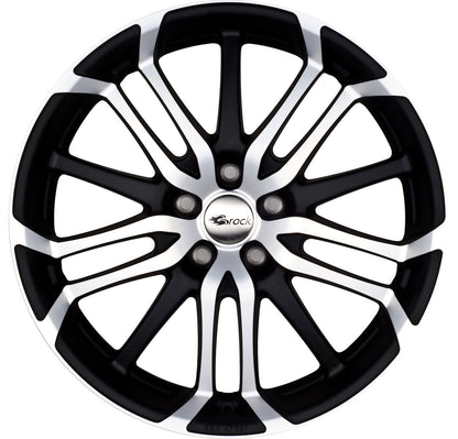 Brock / RC B26 Schwarz Matt Voll Poliert (SMVP) Alufelge 8x18 Zoll ET35 LK 5x100 ML63.4