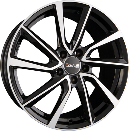 Avus Racing AC-518 Black Polished Alufelge 7x17 Zoll ET42 LK 4x108 ML63.4 – Bild 2