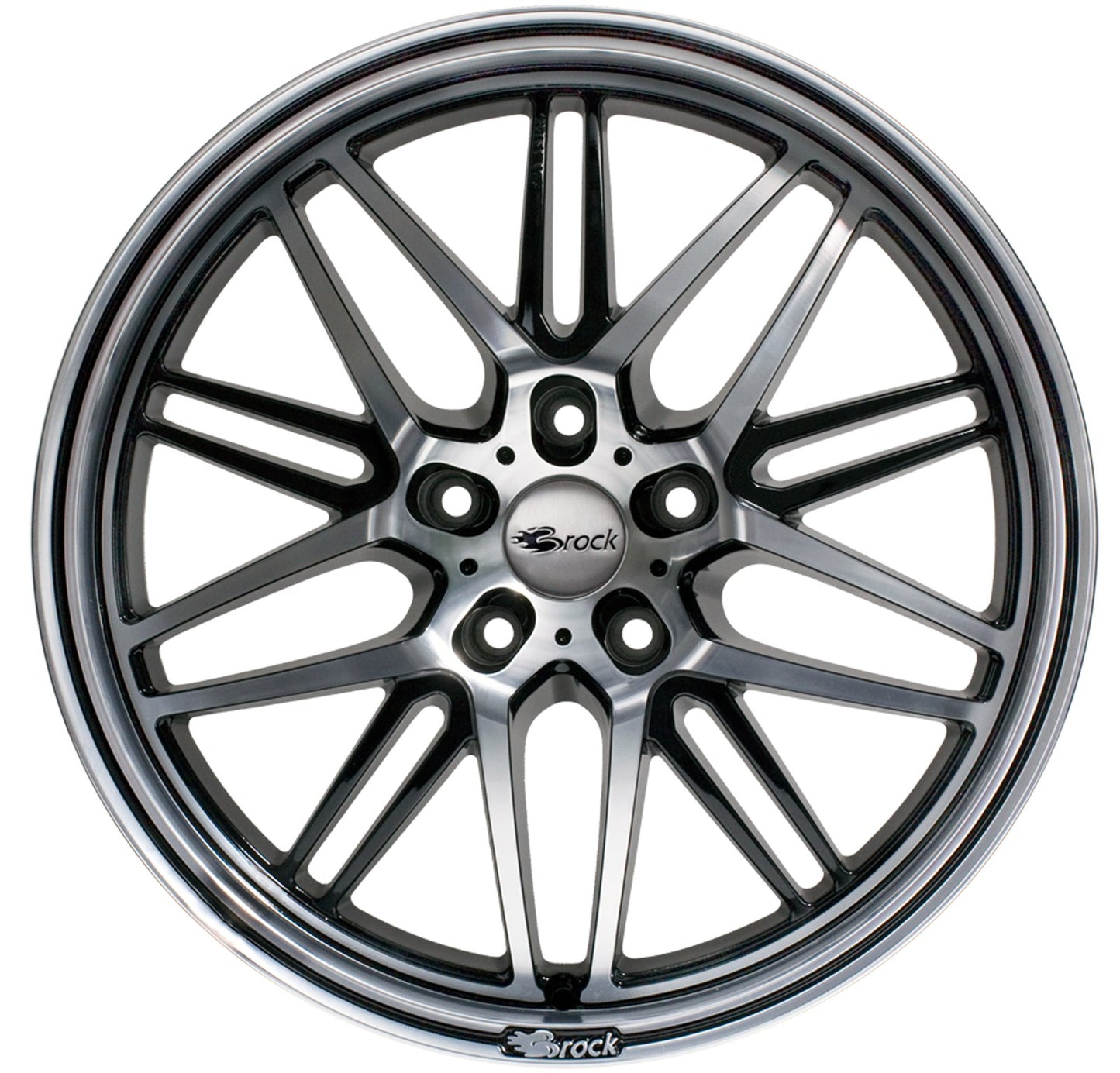 Brock / RC B28 Schwarz Glanz Voll Poliert (SGVP) Alufelge 8.5x19 Zoll ET45 LK 5x114.3 ML72.6