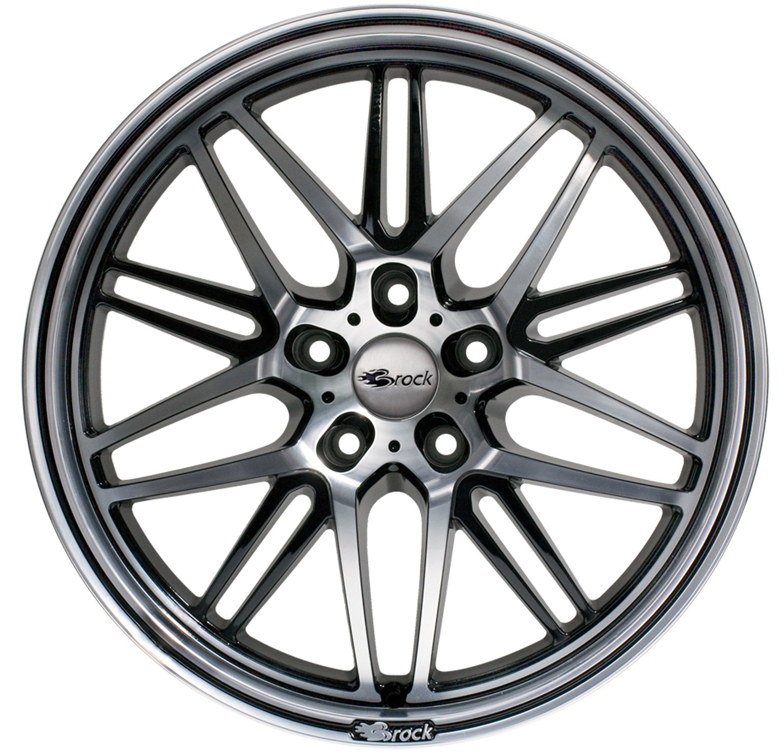 Brock / RC B28 Schwarz Glanz Voll Poliert (SGVP) Alufelge 8.5x19 Zoll ET45 LK 5x114.3 ML72.6