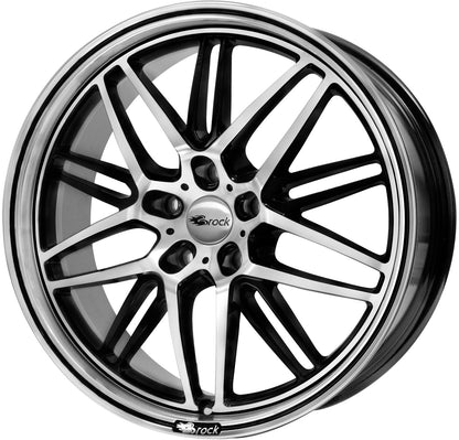 Brock / RC B28 Schwarz Glanz Voll Poliert (SGVP) Alufelge 8.5x19 Zoll ET45 LK 5x114.3 ML72.6 – Bild 2