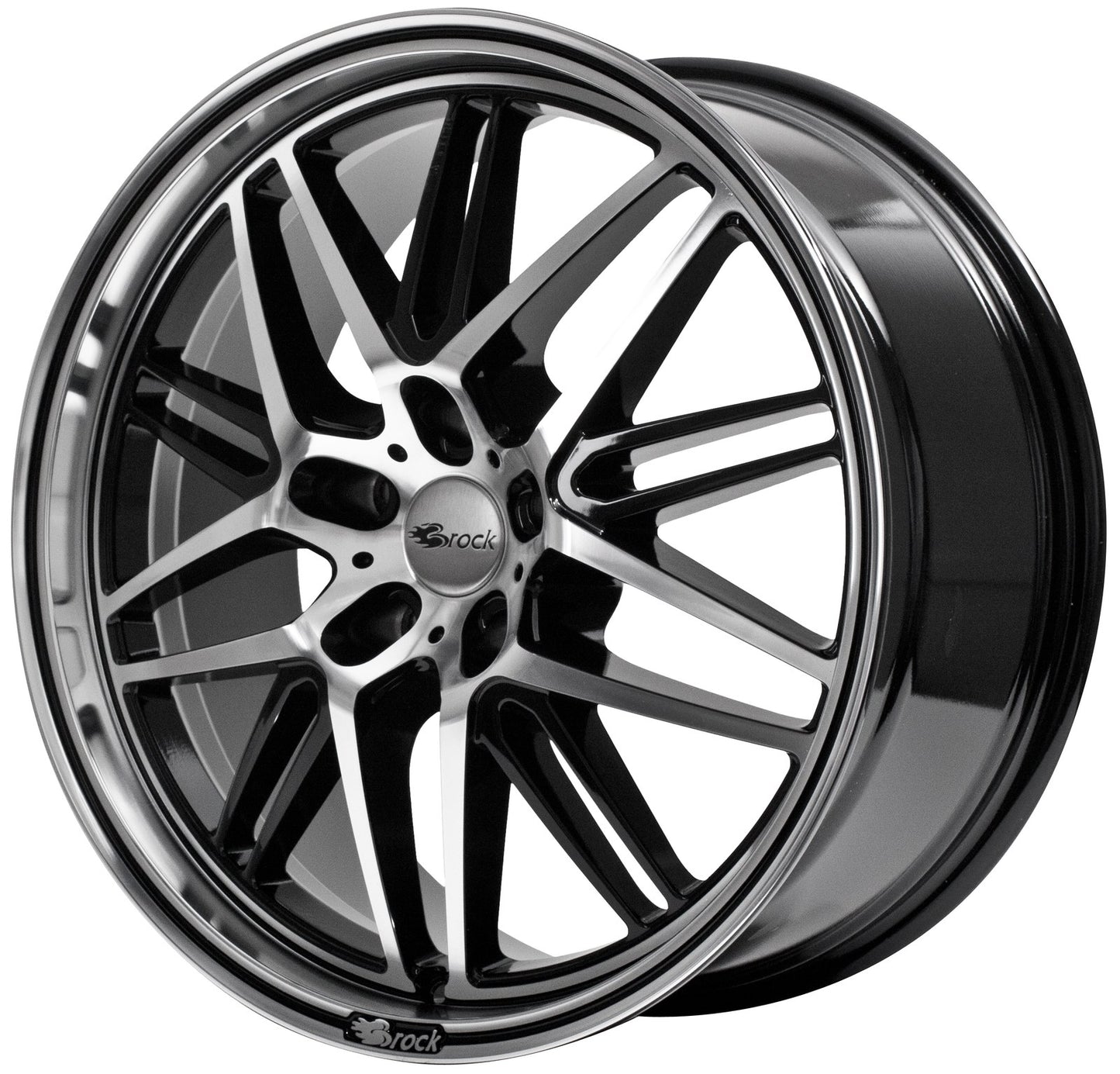 Brock / RC B28 Schwarz Glanz Voll Poliert (SGVP) Alufelge 8.5x19 Zoll ET45 LK 5x114.3 ML72.6 – Bild 3