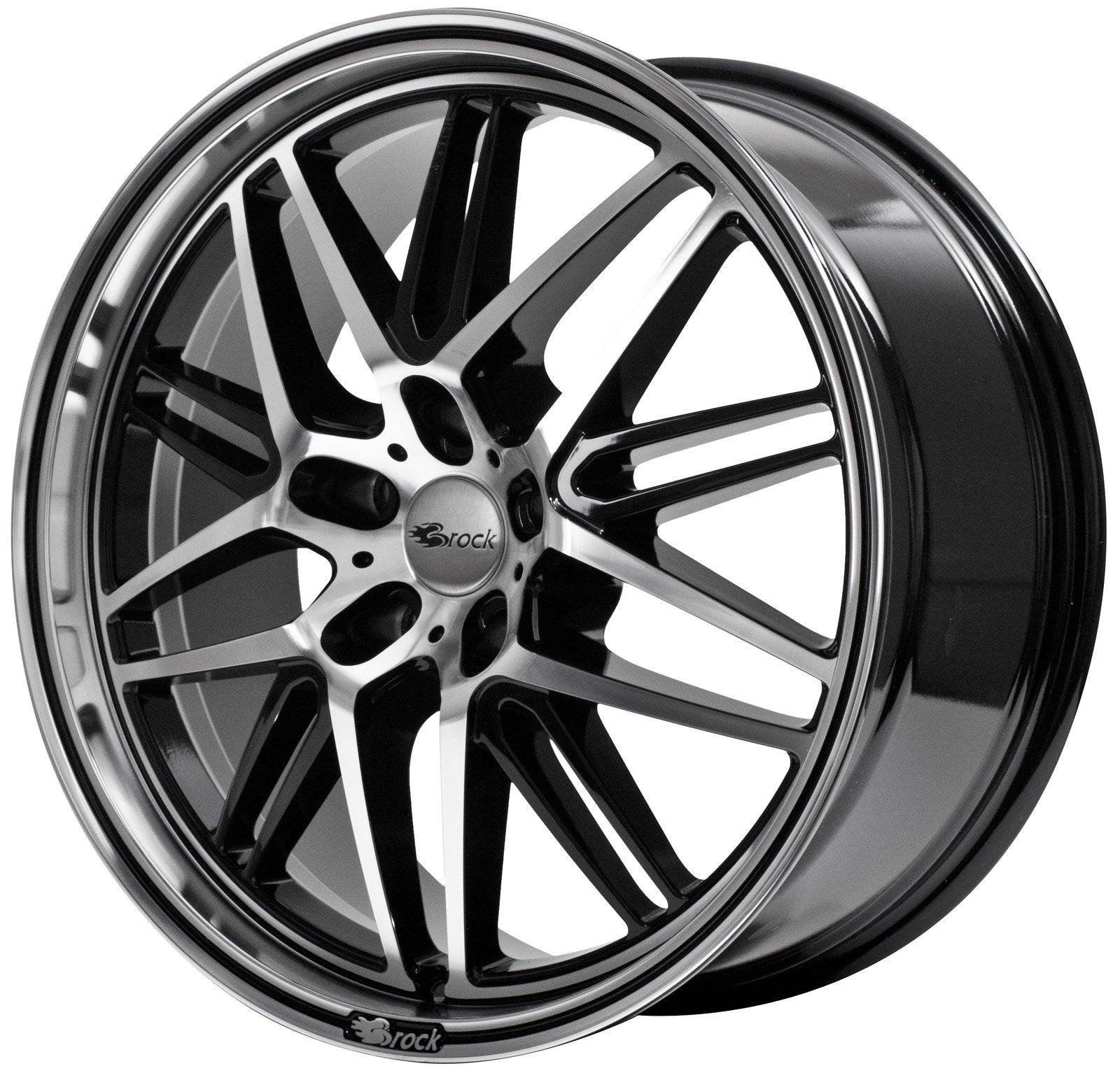 Brock / RC B28 Schwarz Glanz Voll Poliert (SGVP) Alufelge 8.5x19 Zoll ET45 LK 5x114.3 ML72.6 – Bild 3