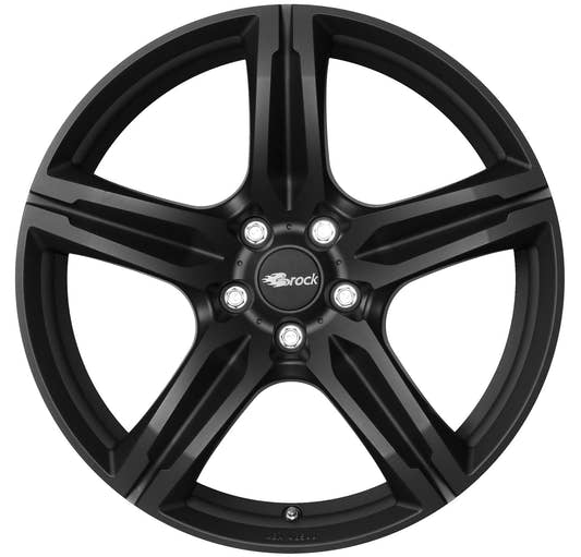 Brock / RC B29 Schwarz Klar Matt (SKM) Alufelge 7.5x17 Zoll ET35 LK 5x114.3 ML72.6